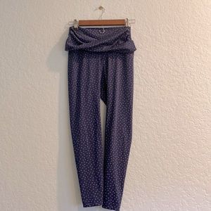 NWOT - Nike Blue Polka Dot Leggings - Size Medium